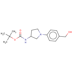 CAS No:889956-34-7 Carbamic acid,[1-[4-(hydroxymethyl)phenyl]-3-pyrrolidinyl]-, 1,1-dimethylethyl ester (9CI)