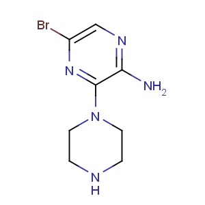 CAS No:893611-67-1 5-bromo-3-piperazin-1-ylpyrazin-2-amine