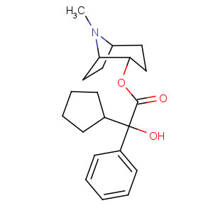 CAS No:89483-08-9 (8-methyl-8-azabicyclo[3.2.1]octan-4-yl)<br />2-cyclopentyl-2-hydroxy-2-phenylacetate