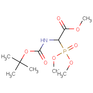 CAS No:89524-98-1 methyl<br />2-dimethoxyphosphoryl-2-[(2-methylpropan-2-yl)oxycarbonylamino]acetate