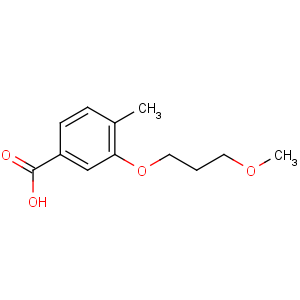 CAS No:895240-71-8 3-(3-methoxypropoxy)-4-methylbenzoic acid