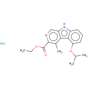 CAS No:89592-45-0 9H-Pyrido[3,4-b]indole-3-carboxylicacid, 4-methyl-5-(1-methylethoxy)-, ethyl ester