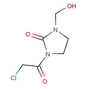 CAS No:89641-61-2 1-(2-chloroacetyl)-3-(hydroxymethyl)imidazolidin-2-one