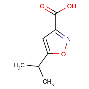 CAS No:89776-74-9 5-propan-2-yl-1,2-oxazole-3-carboxylic acid