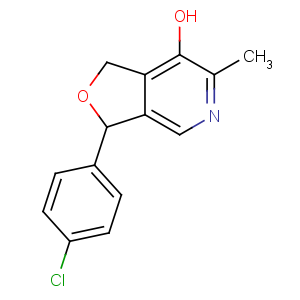CAS No:89943-82-8 3-(4-chlorophenyl)-6-methyl-1,3-dihydrofuro[3,4-c]pyridin-7-ol