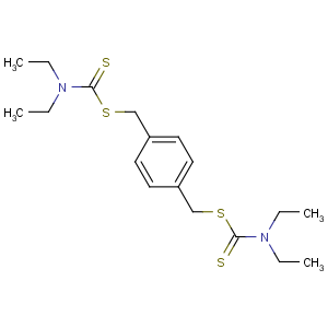 CAS No:89964-93-2 [4-(diethylcarbamothioylsulfanylmethyl)phenyl]methyl<br />N,N-diethylcarbamodithioate