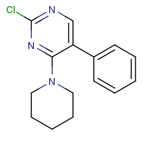 CAS No:901303-38-6 2-chloro-5-phenyl-4-piperidin-1-ylpyrimidine