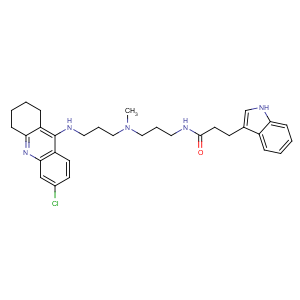 CAS No:9028-38-0 N-[3-[3-[(6-chloro-1,2,3,<br />4-tetrahydroacridin-9-yl)amino]propyl-methylamino]propyl]-3-(1H-indol-3-<br />yl)propanamide