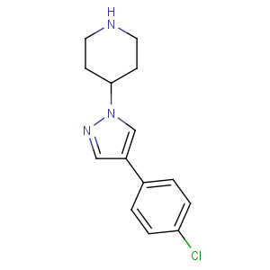 CAS No:902836-38-8 4-[4-(4-chlorophenyl)pyrazol-1-yl]piperidine