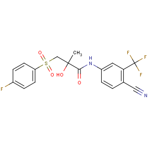CAS No:90357-06-5 N-[4-cyano-3-(trifluoromethyl)phenyl]-3-(4-fluorophenyl)sulfonyl-2-<br />hydroxy-2-methylpropanamide