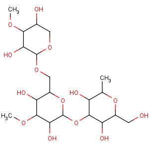 CAS No:9036-66-2 4-[6-[(3,5-dihydroxy-4-methoxyoxan-2-yl)oxymethyl]-3,<br />5-dihydroxy-4-methoxyoxan-2-yl]oxy-2-(hydroxymethyl)-6-methyloxane-3,<br />5-diol