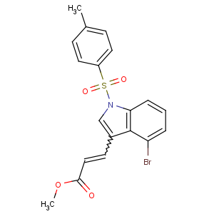 CAS No:90481-80-4 methyl 3-[4-bromo-1-(4-methylphenyl)sulfonylindol-3-yl]prop-2-enoate