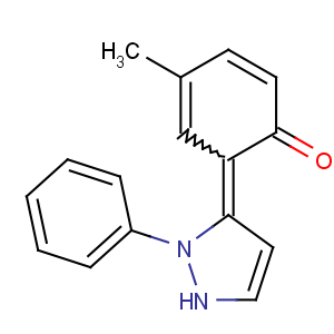 CAS No:90617-39-3 4-methyl-6-(2-phenyl-1H-pyrazol-3-ylidene)cyclohexa-2,4-dien-1-one