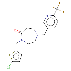 CAS No:909668-83-3 4-[(5-chloro-2-thienyl)methyl]-1-{[6-(trifluoromethyl)pyridin-3-yl]methyl}-1,4-diazepan-5-one