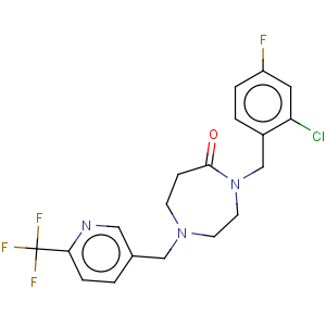 CAS No:909668-92-4 4-(2-chloro-4-fluorobenzyl)-1-{[6-(trifluoromethyl)pyridin-3-yl]methyl}-1,4-diazepan-5-one