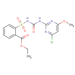 CAS No:90982-32-4 ethyl 2-[(4-chloro-6-methoxypyrimidin-2-yl)carbamoylsulfamoyl]benzoate