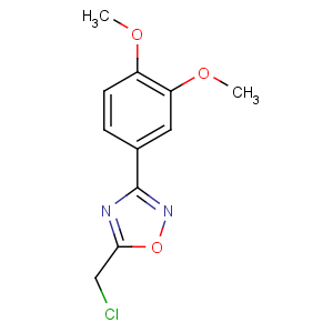 CAS No:91066-47-6 5-(chloromethyl)-3-(3,4-dimethoxyphenyl)-1,2,4-oxadiazole