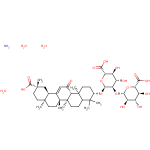CAS No:911217-00-0 a-D-Glucopyranosiduronic acid, (3b,20b)-20-carboxy-11-oxo-30-norolean-12-en-3-yl2-O-b-D-glucopyranuronosyl-, monoammoniumsalt, trihydrate (9CI)