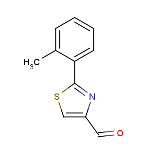 CAS No:91137-12-1 2-(2-methylphenyl)-1,3-thiazole-4-carbaldehyde