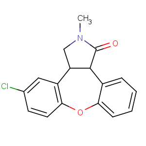 CAS No:912356-09-3 (3aR,12bS)-rel-5-Chloro-2,3,3a,12b-tetrahydro-2-methyl-1H-dibenz[2,3:6,7]oxepino[4,5-c]pyrrol-1-one