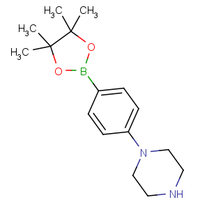 CAS No:912369-50-7 1-[4-(4,4,5,5-tetramethyl-1,3,2-dioxaborolan-2-yl)phenyl]piperazine