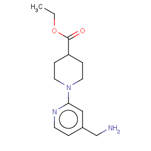 CAS No:912569-46-1 4-Piperidinecarboxylicacid, 1-[4-(aminomethyl)-2-pyridinyl]-, ethyl ester