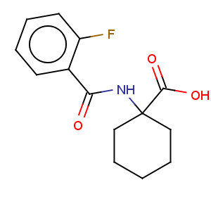 CAS No:912771-23-4 1-(2-fluoro-benzoylamino)-cyclohexanecarboxylic acid