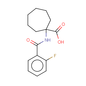 CAS No:912771-26-7 1-(2-fluoro-benzoylamino)-cycloheptanecarboxylic acid