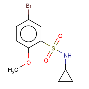 CAS No:914302-35-5 5-Bromo-N-cyclopropyl-2-methoxybenzenesulphonamide