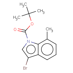 CAS No:914349-39-6 3-bromo-7-methylindole-1-carboxylic acid tert-butyl ester