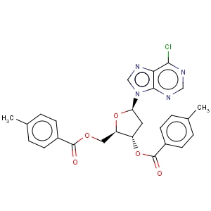CAS No:91713-46-1 9H-Purine,6-chloro-9-[2-deoxy-3,5-bis-O-(4-methylbenzoyl)-b-D-erythro-pentofuranosyl]-
