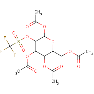 CAS No:92051-23-5 [(2R,3R,4S,5S,6S)-3,4,<br />6-triacetyloxy-5-(trifluoromethylsulfonyloxy)oxan-2-yl]methyl acetate