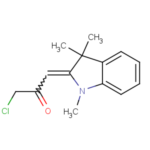 CAS No:92297-75-1 1-chloro-3-(1,3,3-trimethylindol-2-ylidene)propan-2-one