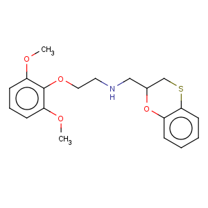 CAS No:92642-94-9 1,4-Benzoxathiin-2-methanamine,N-[2-(2,6-dimethoxyphenoxy)ethyl]-2,3-dihydro-