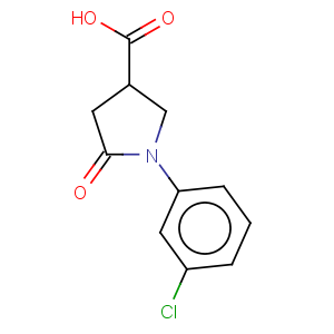 CAS No:92847-41-1 3-Pyrrolidinecarboxylicacid, 1-(3-chlorophenyl)-5-oxo-