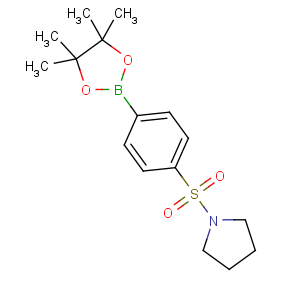CAS No:928657-21-0 1-[4-(4,4,5,5-tetramethyl-1,3,<br />2-dioxaborolan-2-yl)phenyl]sulfonylpyrrolidine