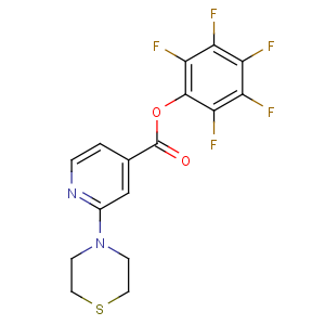CAS No:934570-42-0 (2,3,4,5,6-pentafluorophenyl) 2-thiomorpholin-4-ylpyridine-4-carboxylate