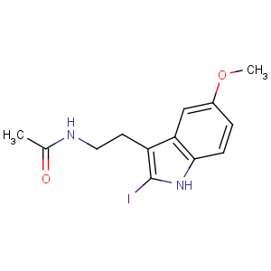 CAS No:93515-00-5 N-[2-(2-iodo-5-methoxy-1H-indol-3-yl)ethyl]acetamide