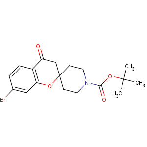 CAS No:936648-38-3 tert-butyl<br />7-bromo-4-oxospiro[3H-chromene-2,4'-piperidine]-1'-carboxylate