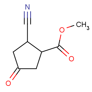 CAS No:93929-61-4 Cyclopentanecarboxylicacid, 2-cyano-4-oxo-, methyl ester, (1R-trans)- (9CI)