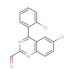 CAS No:93955-15-8 6-chloro-4-(2-chlorophenyl)quinazoline-2-carbaldehyde