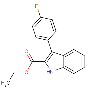 CAS No:93957-39-2 ethyl 3-(4-fluorophenyl)-1H-indole-2-carboxylate