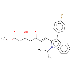 CAS No:93957-52-9 3-Methyl(E)-7-[3-(4-fluorophenyl)-1-methylethyl-indol-2-yl]-3-hydroxy-5-oxohept-6-enoate