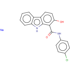 CAS No:93964-27-3 9H-Carbazole-1-carboxamide,N-(4-chlorophenyl)-2-hydroxy-, sodium salt (1:1)