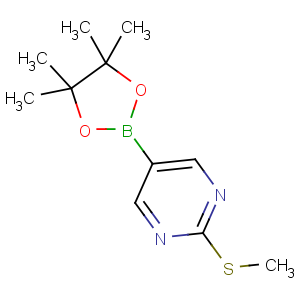 CAS No:940284-18-4 2-methylsulfanyl-5-(4,4,5,5-tetramethyl-1,3,<br />2-dioxaborolan-2-yl)pyrimidine