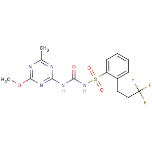 CAS No:94125-34-5 1-(4-methoxy-6-methyl-1,3,5-triazin-2-yl)-3-[2-(3,3,<br />3-trifluoropropyl)phenyl]sulfonylurea