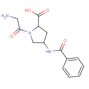 CAS No:943134-39-2 (2S,4R)-1-(2-aminoacetyl)-4-benzamidopyrrolidine-2-carboxylic acid