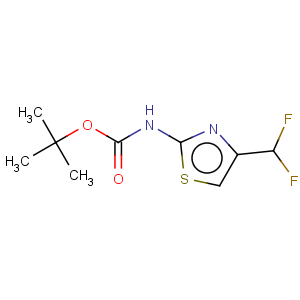 CAS No:947179-19-3 carbamic  acid,  n-[4-(difluoromethyl)-2-thiazolyl]-,  1,1-dimethylethyl  ester