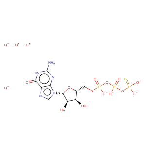 CAS No:94825-44-2 Guanosine5'-(trihydrogen diphosphate), P'-anhydride with phosphorothioic acid, lithiumsalt (1:4)