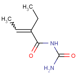 CAS No:95-04-5 (E)-N-carbamoyl-2-ethylbut-2-enamide